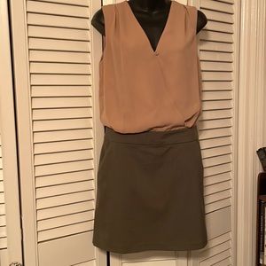 GAP Sleeveless Blush Pink Wrap-Front Mini Dress